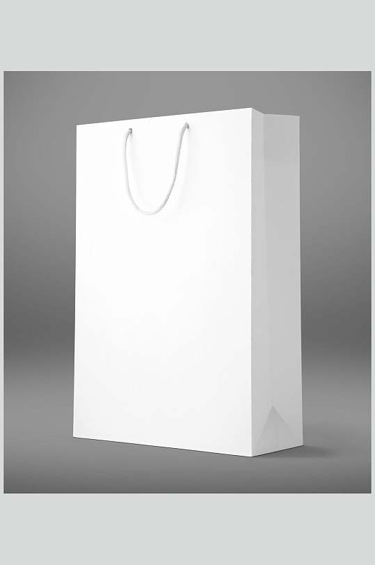 白色的竖版手提袋样机