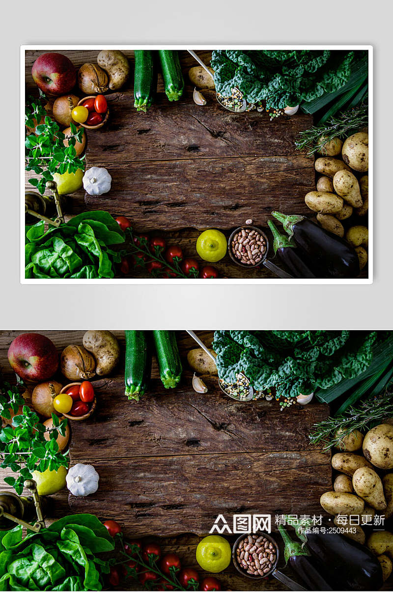 绿色蔬菜高档西餐美食摄影图素材