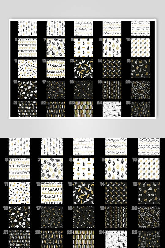 儿童卡通手绘矢量素材花纹