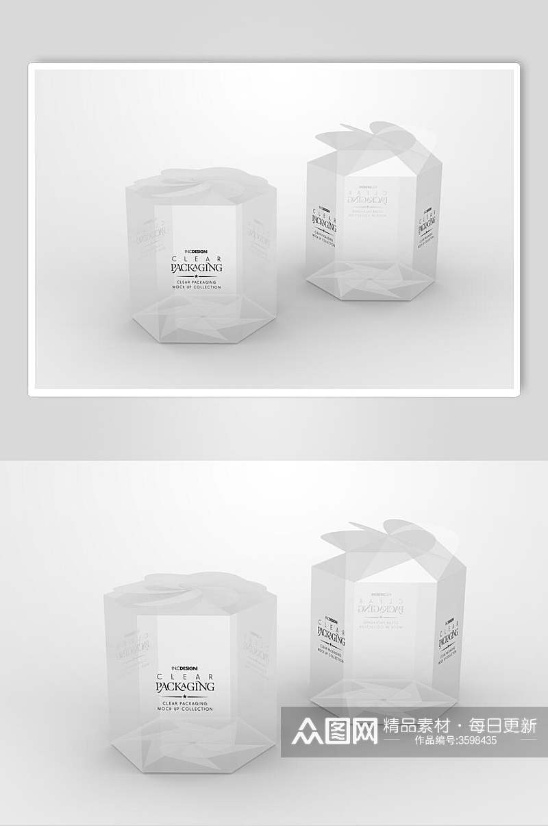 透明塑料包装瓶样机素材