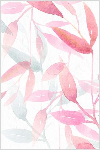 粉紫色森系小清新植物图片
