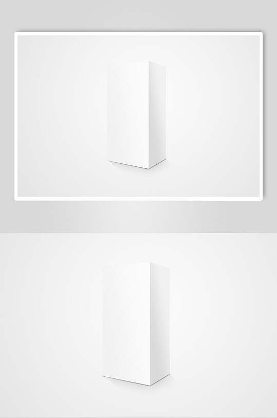 白色盒子包装样机设计-众图网