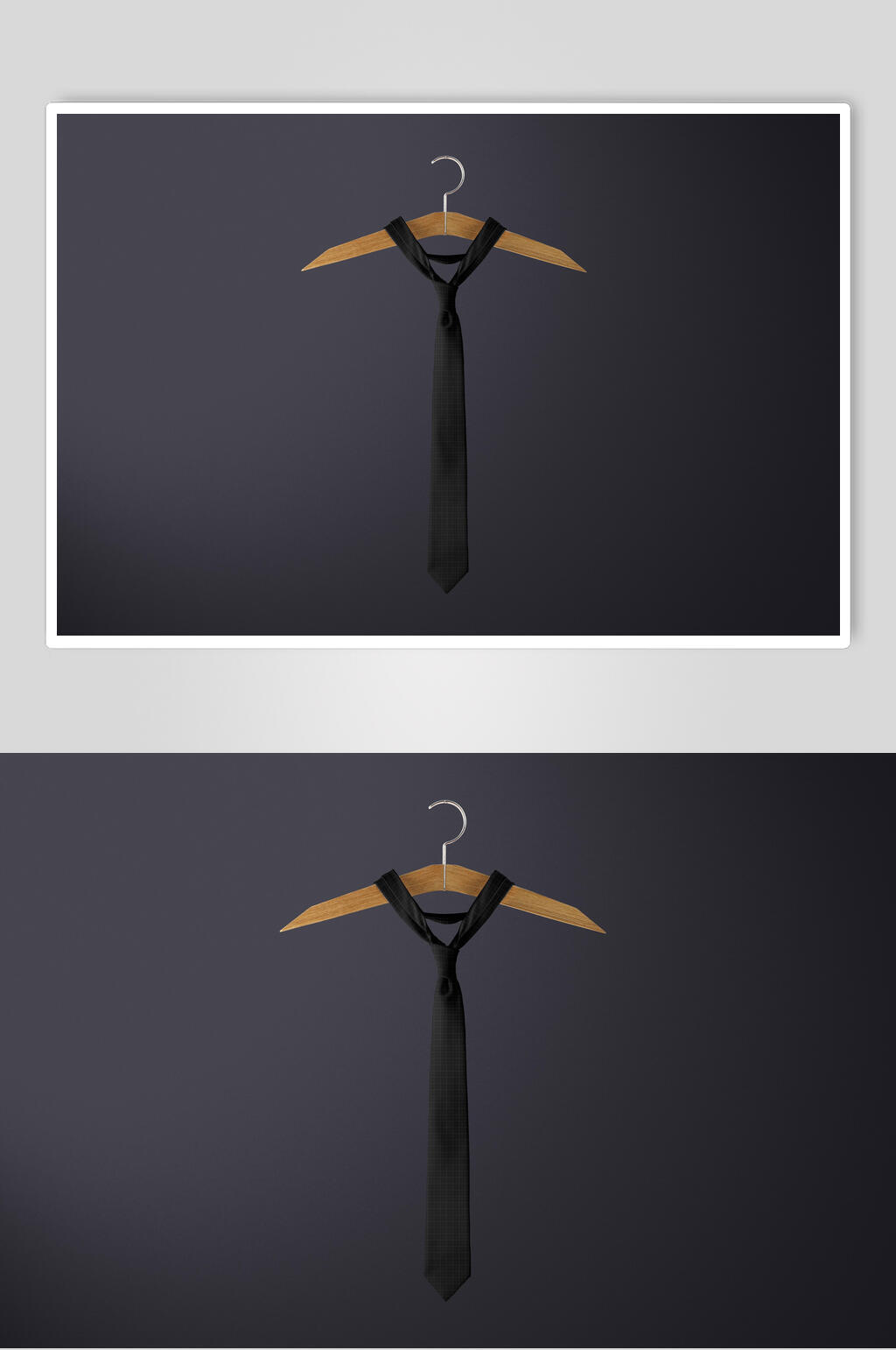 黑色的领带样机