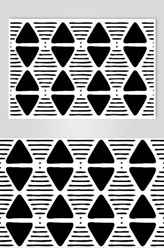 三角形黑白纹理矢量素材