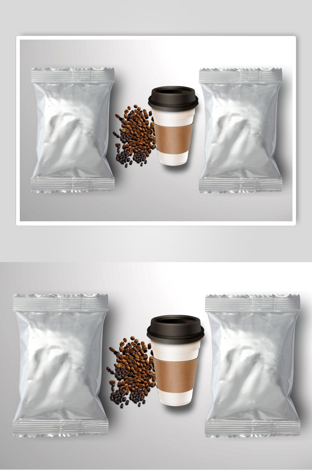 极简高级商务咖啡包装样机