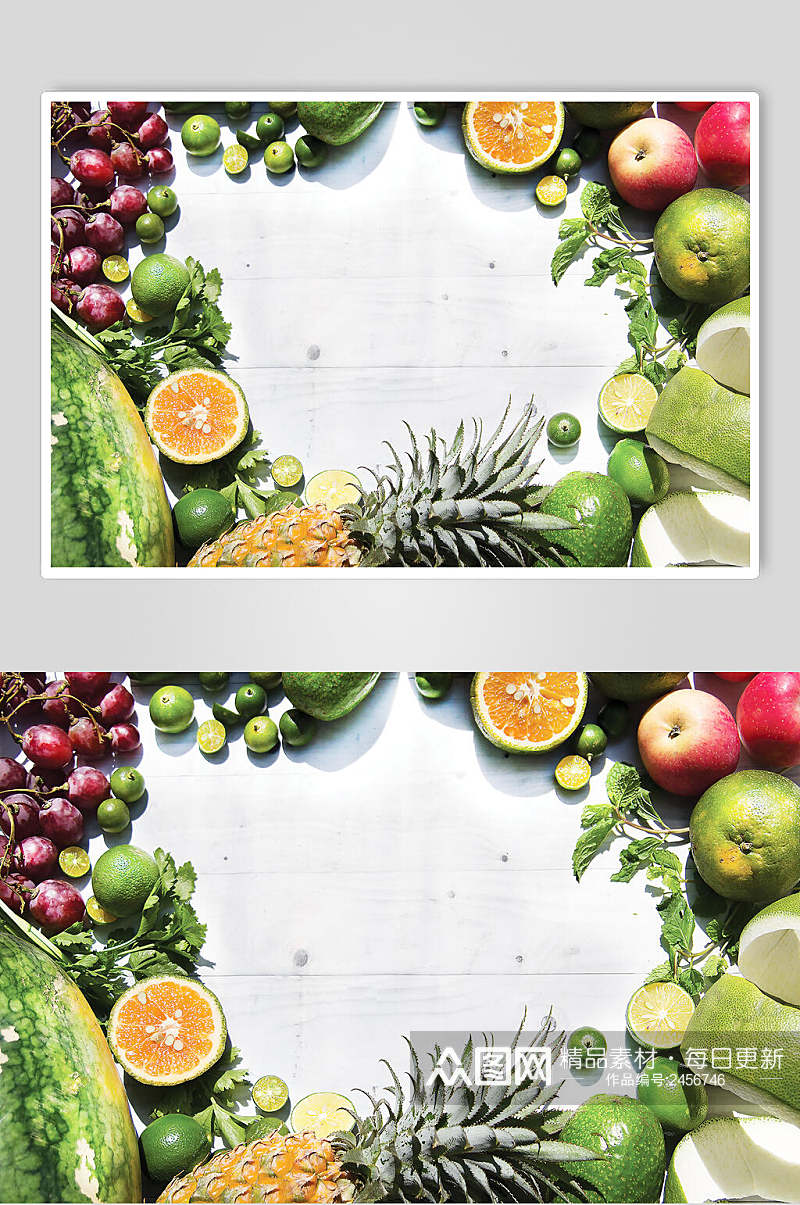 清新绿色食物水果摄影图素材