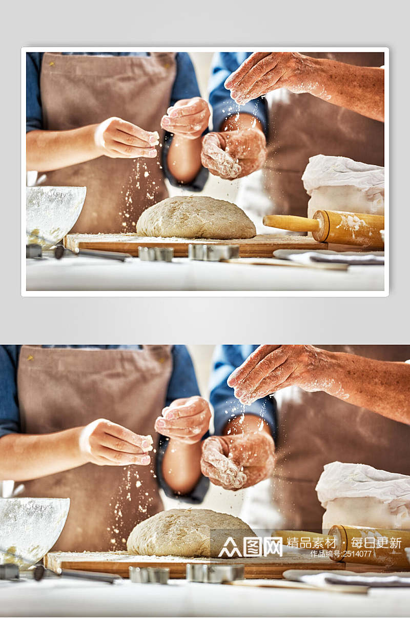 招牌美味烘焙面包餐饮宣传图片素材