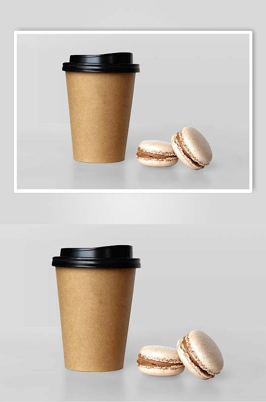 咖啡马卡龙马克杯纸杯包装样机