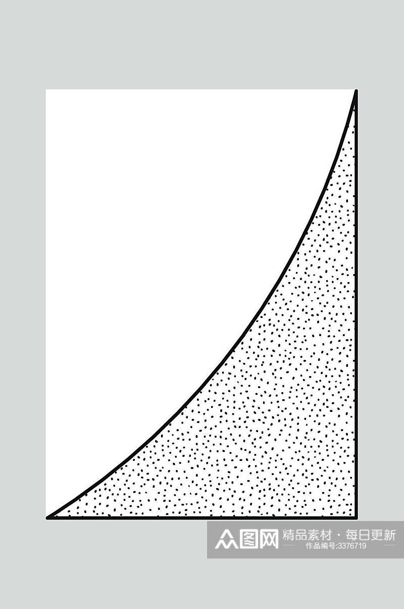 黑点弧线孟菲斯线条矢量素材素材