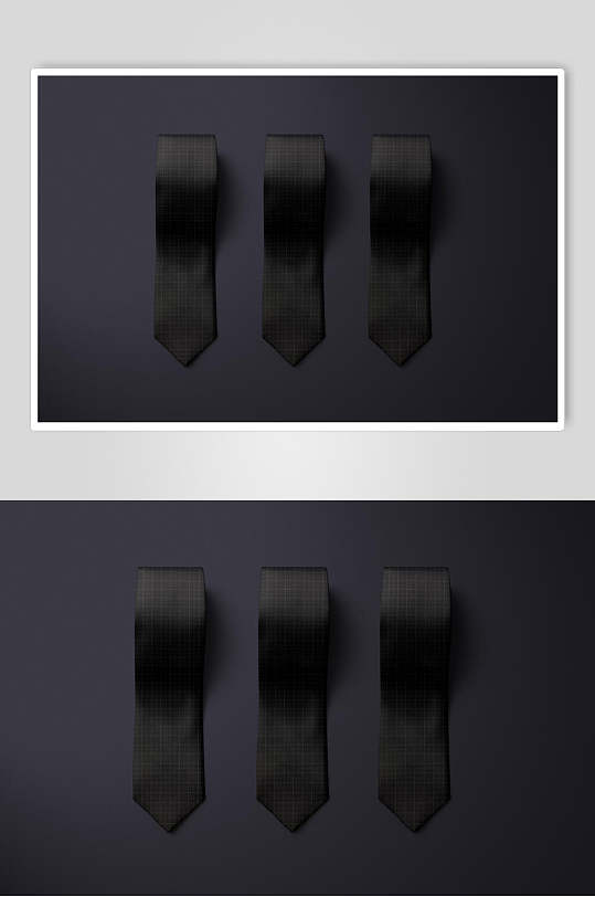 黑色高端领带样机