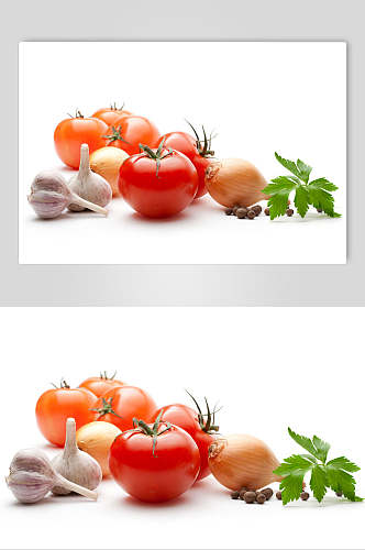 白底蔬菜食物美食摄影图