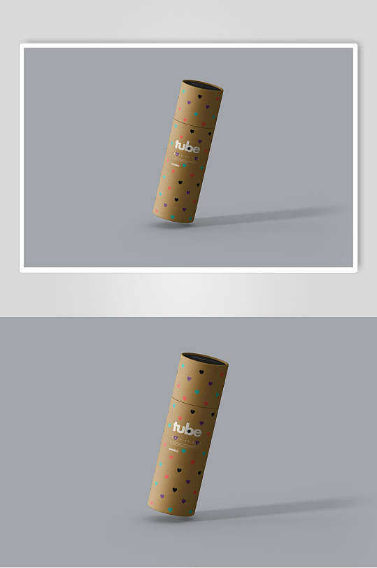 极简高档圆筒包装薯片样机