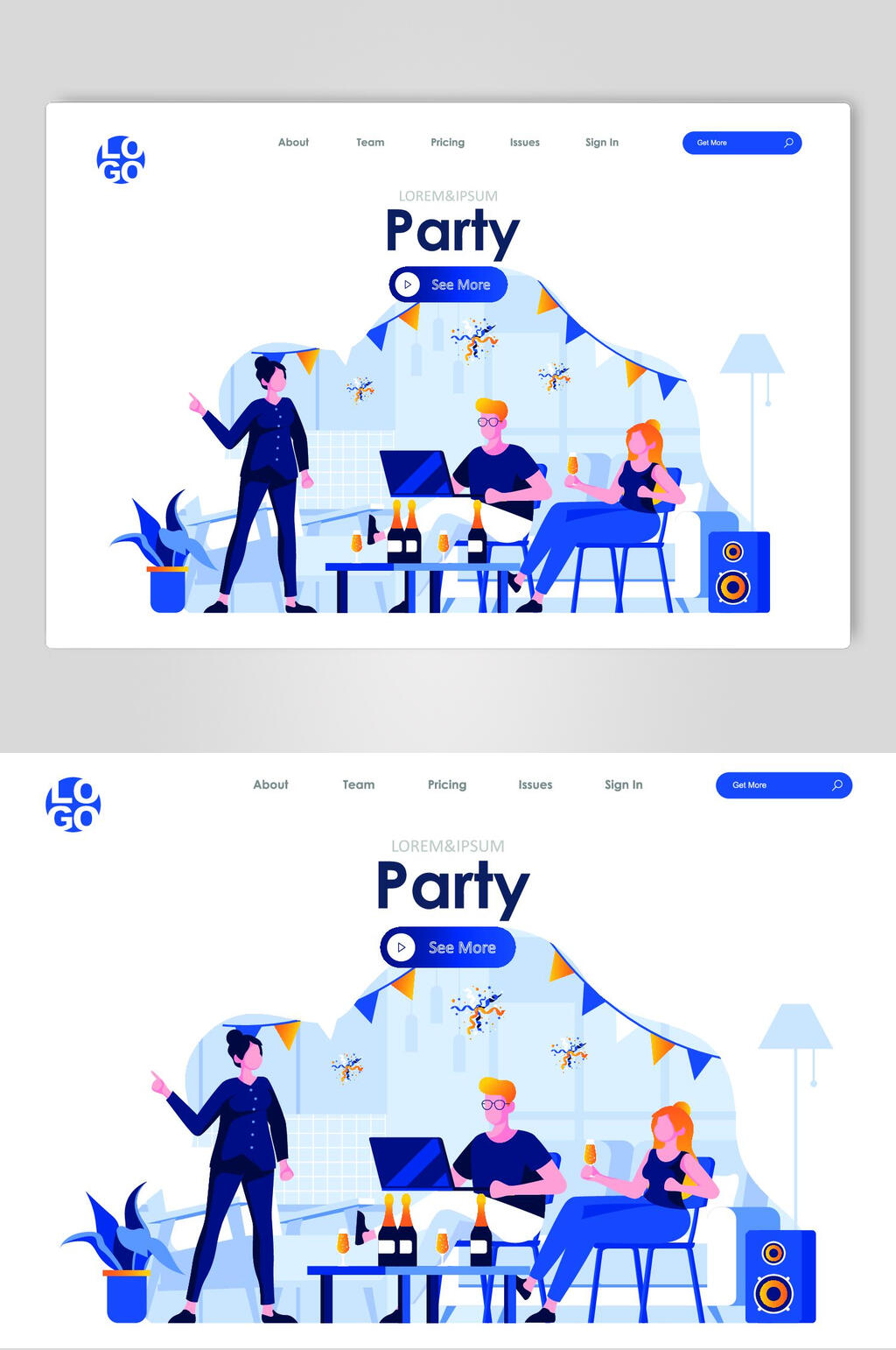聚会商务办公人物素材素材