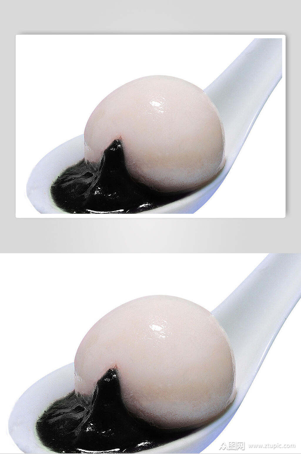 黑芝麻元宵汤圆美食图片