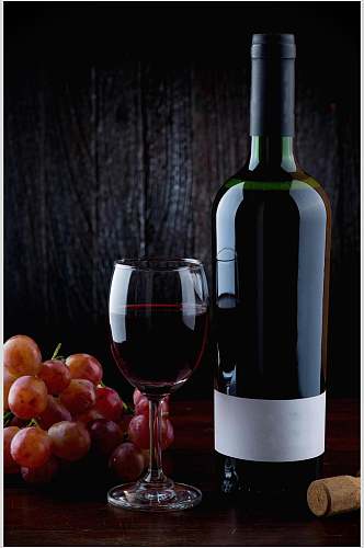 高端时尚美酒干红葡萄酒图片