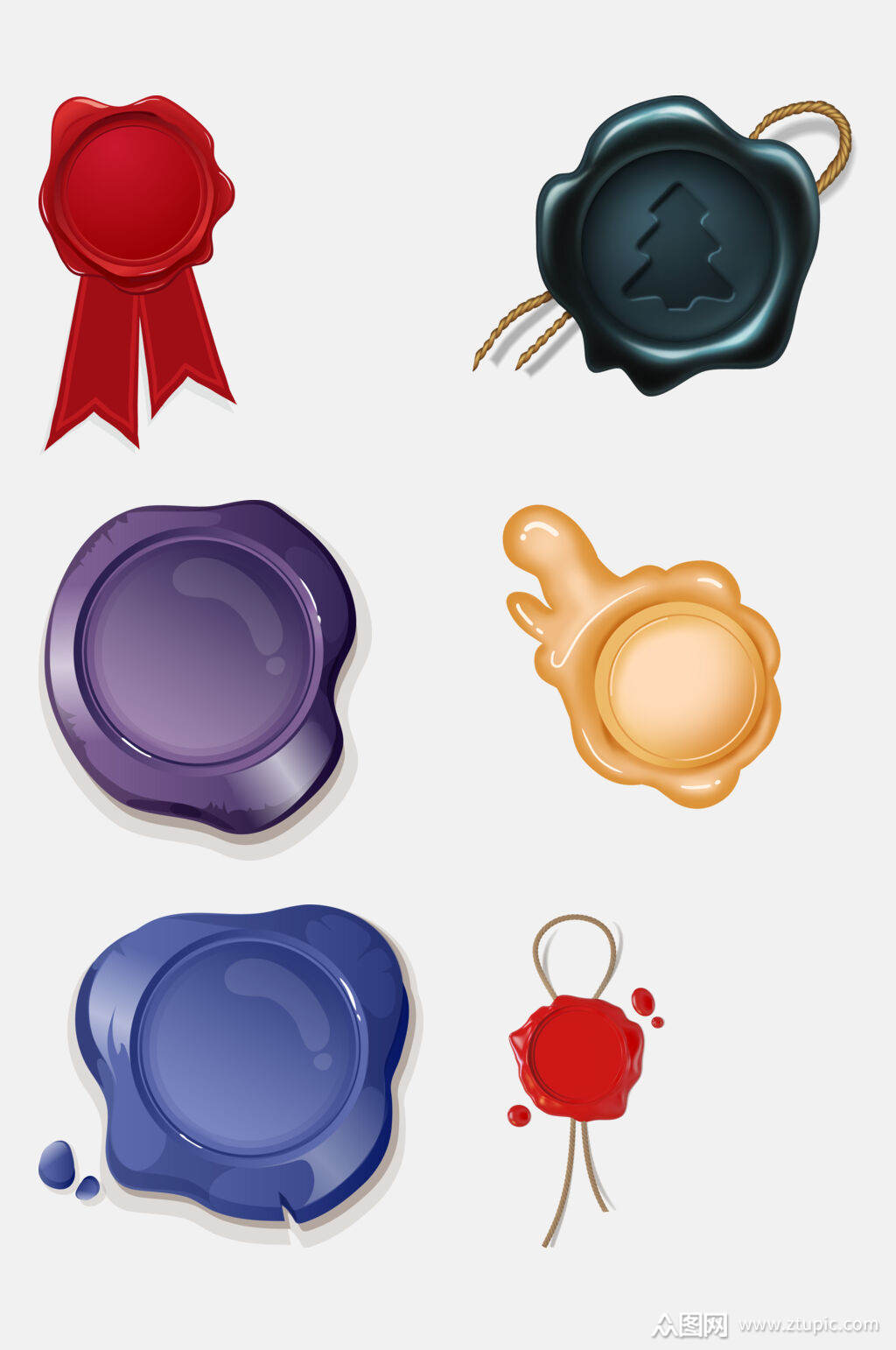 清新火漆图章印章免抠素材模板下载-编号2657353-众图网