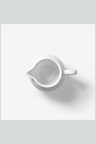 创意大气白色茶壶日常用品茶杯盘样机