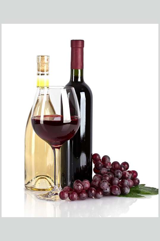 白底醇香干红葡萄酒图片
