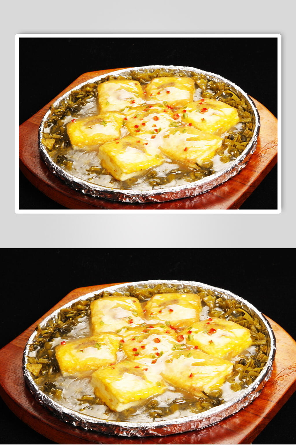 酸菜食品铁板豆腐高清图片素材