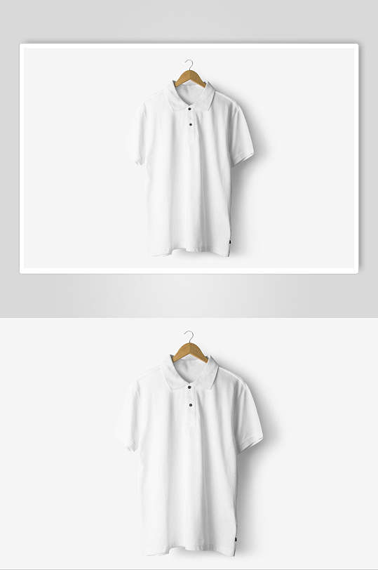 纯白T恤样机设计