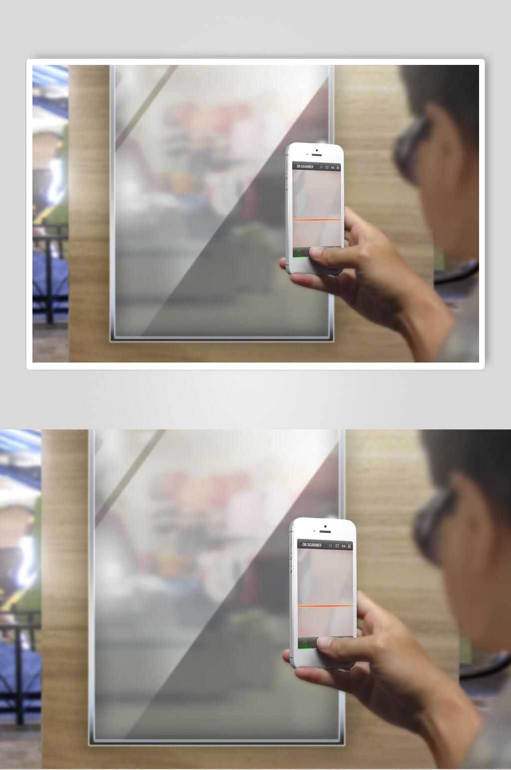 拍照iPhone手机页面样机素材