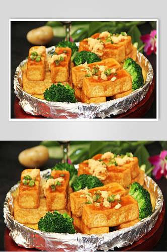 家常菜豆腐干铁板豆腐高清图片
