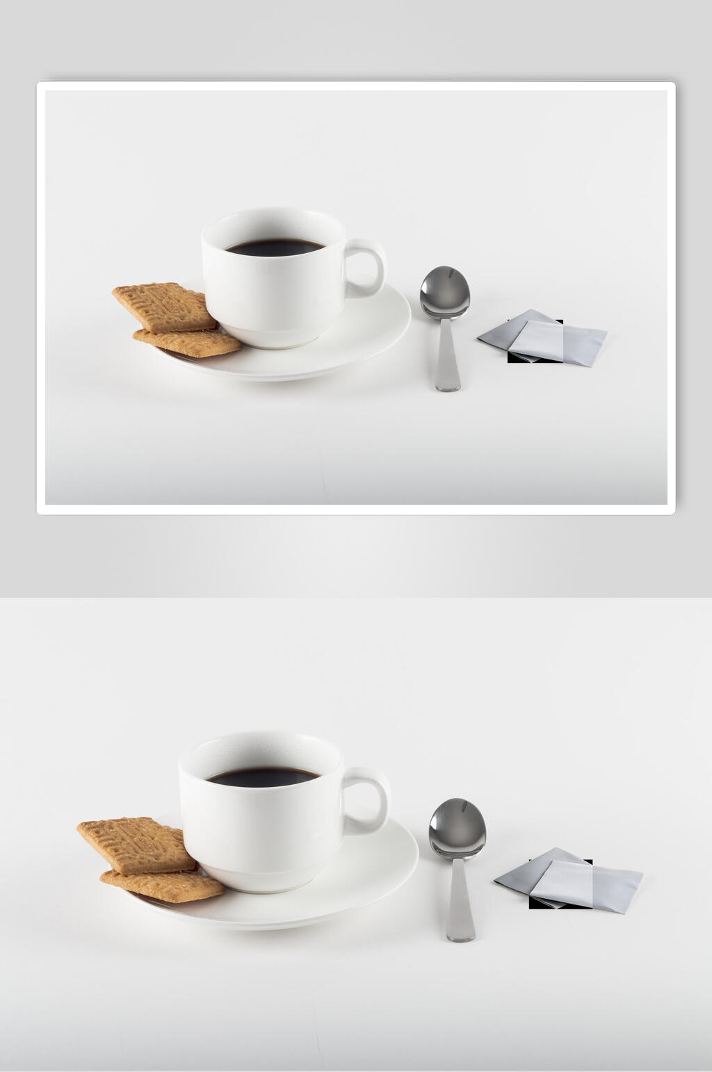 白色杯子茶壶样机素材