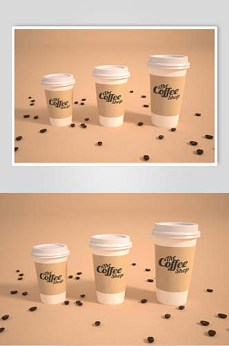 咖啡豆咖啡系列包装样机