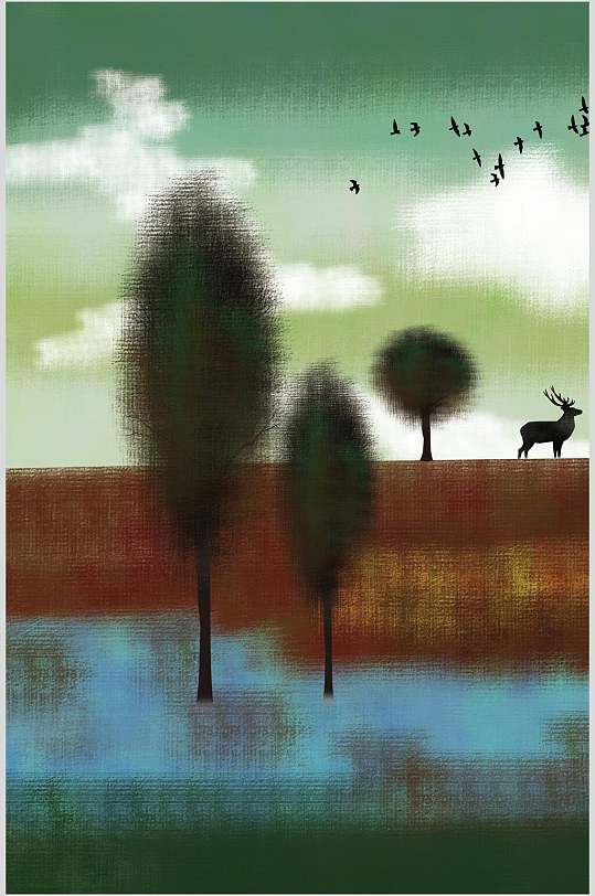 森林自然背景元素-众图网