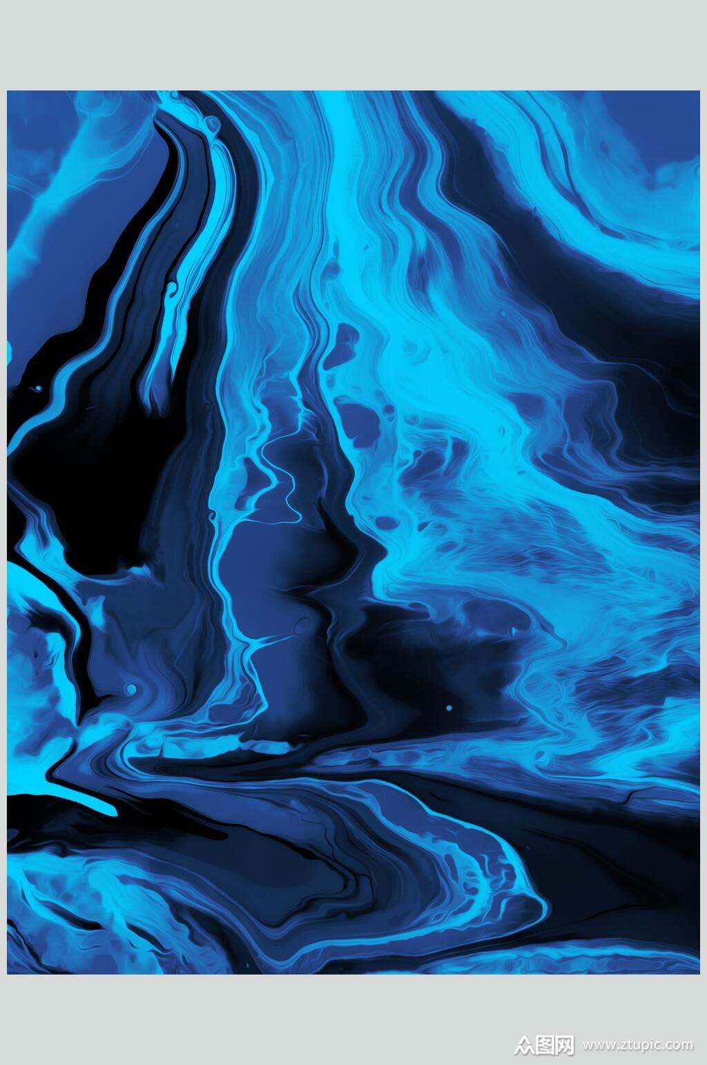 湛蓝色时尚个性抽象背景底纹图片