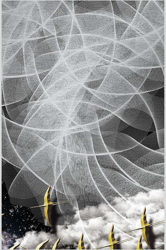 灰色森林自然背景元素-众图网