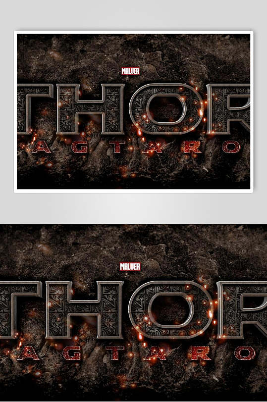 英文ps特效字体素材