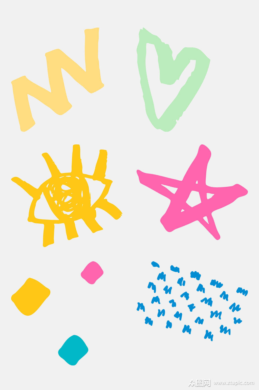 涂鸦免抠素材素材免费下载,本作品是由小红1210上传的原创免抠元素