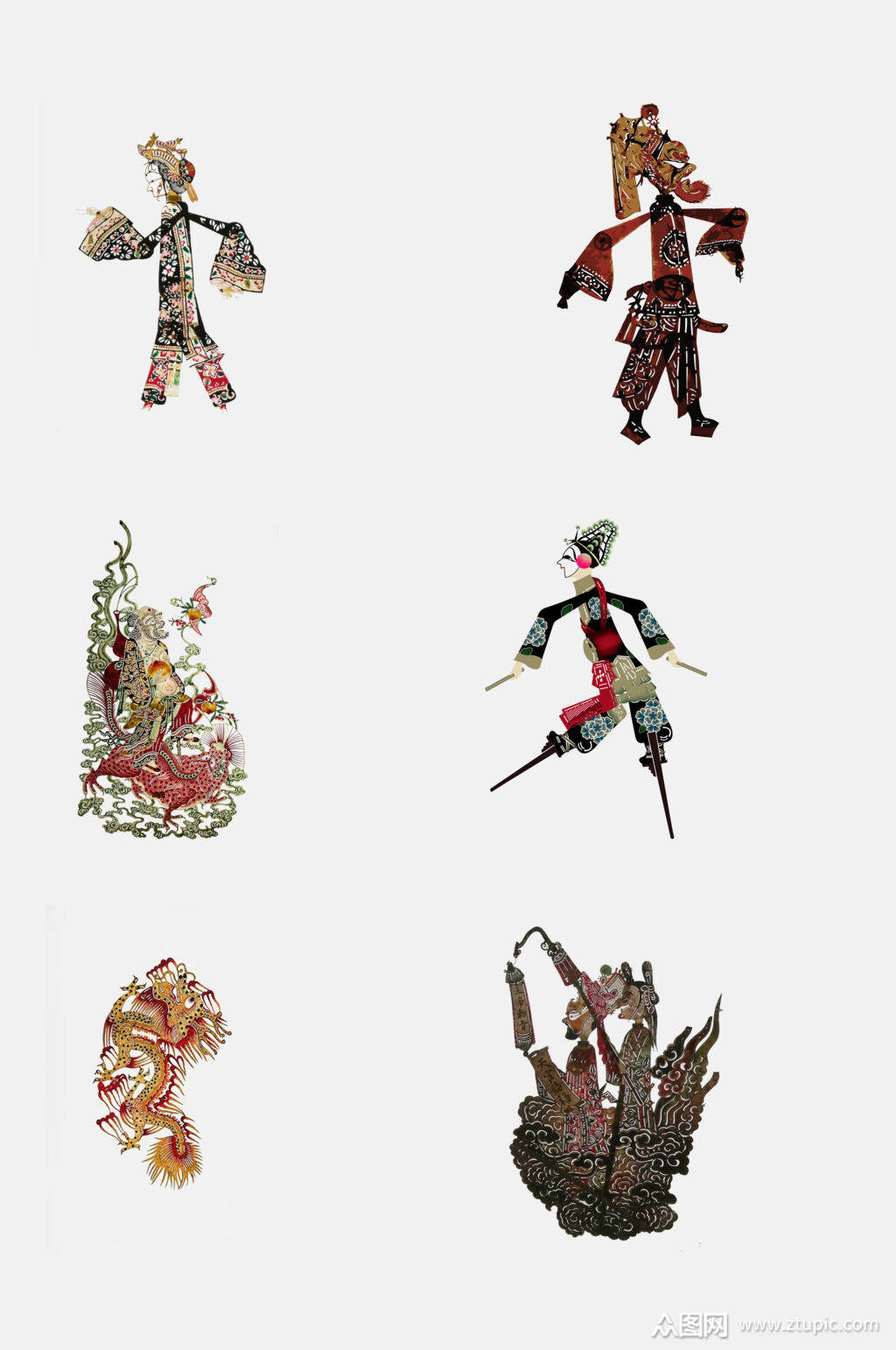 创意皮影戏非遗文化免抠素材模板下载-编号2657546-众图网