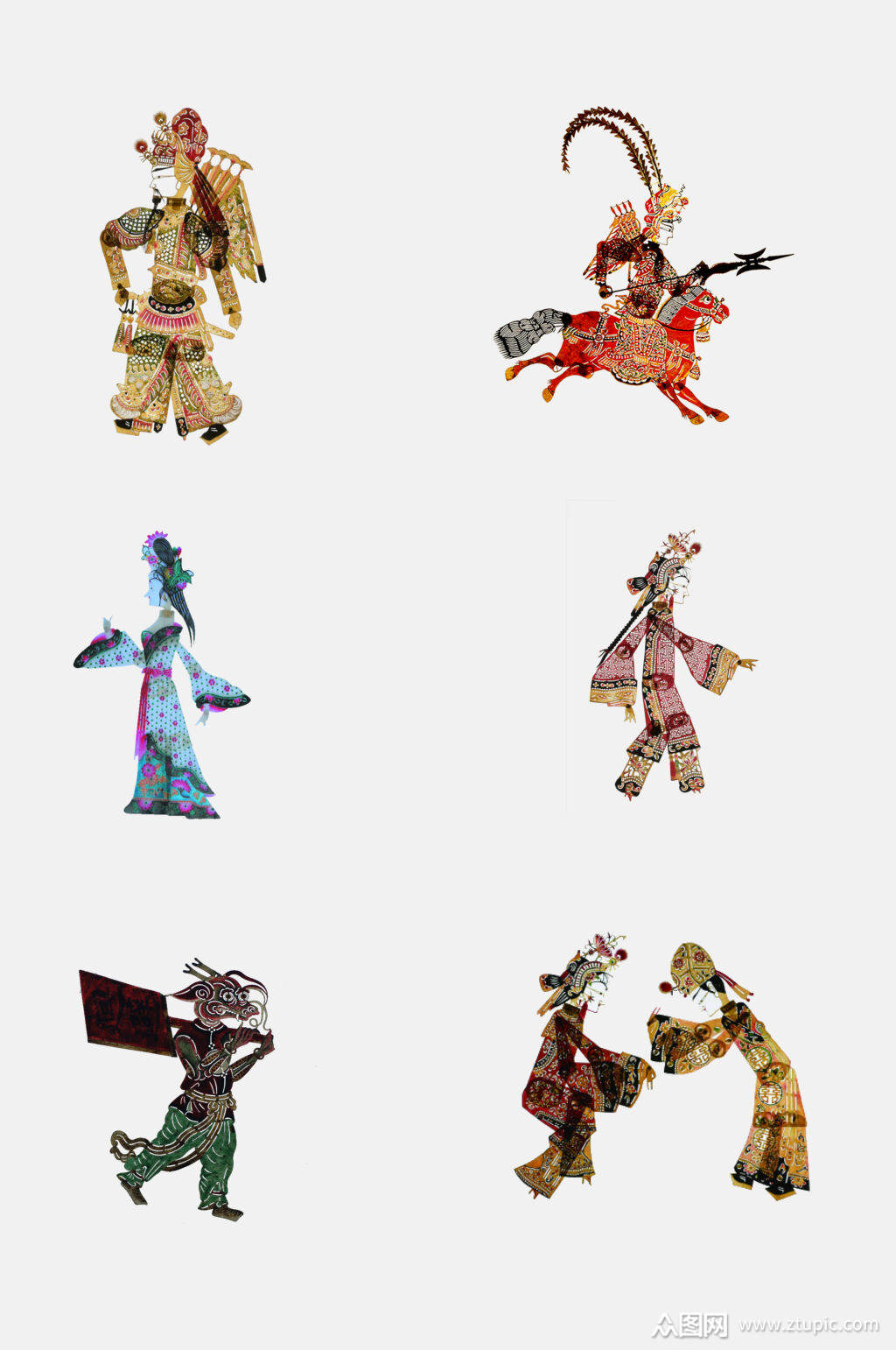 中国风创意皮影戏非遗文化免抠素材模板下载-编号2657541-众图网