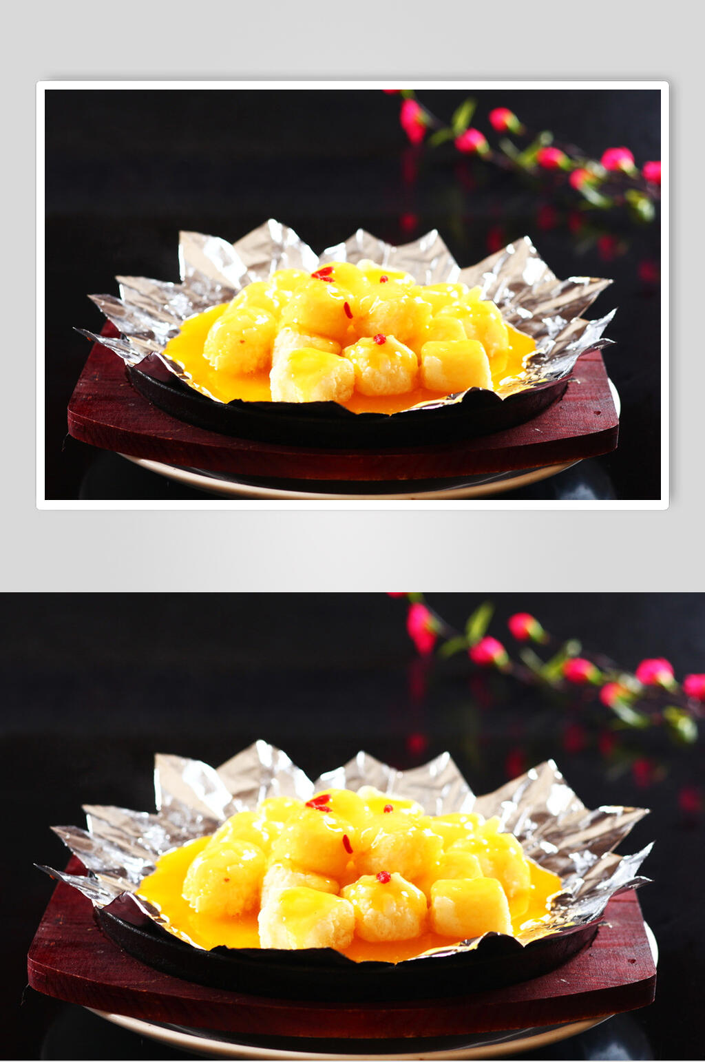 秘制美味铁板豆腐图片素材