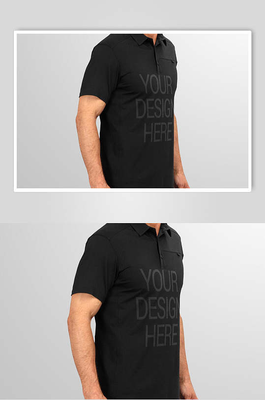 黑色t恤样机