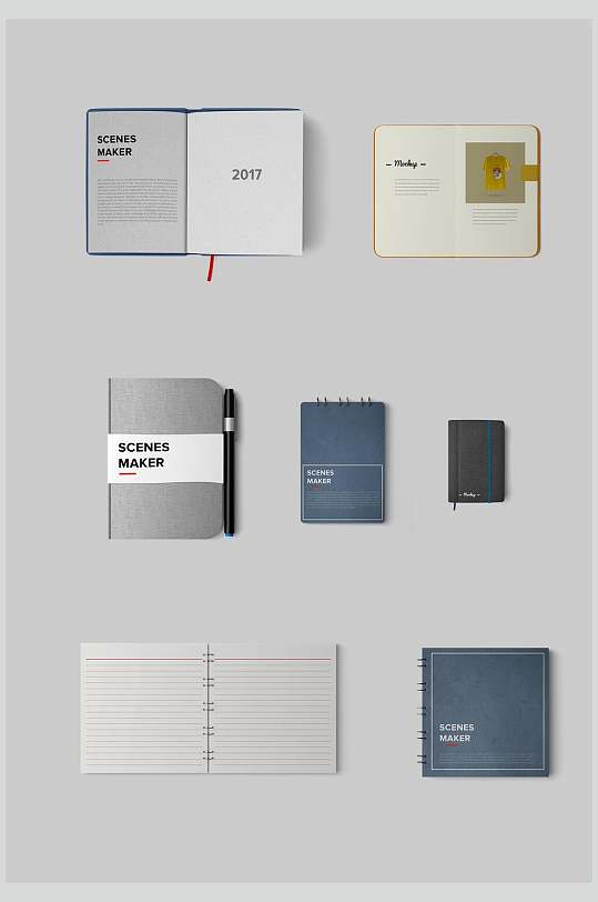 笔记本线圈本企业公司品牌vi样机