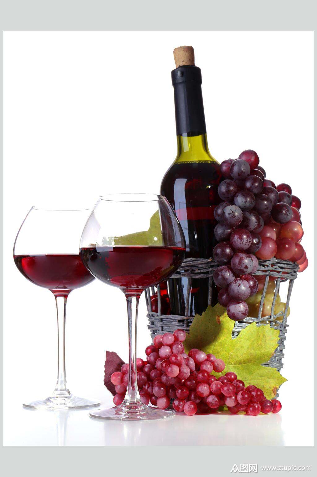 精选干红葡萄酒图片素材
