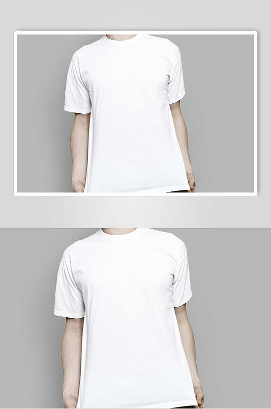 模特t恤样机