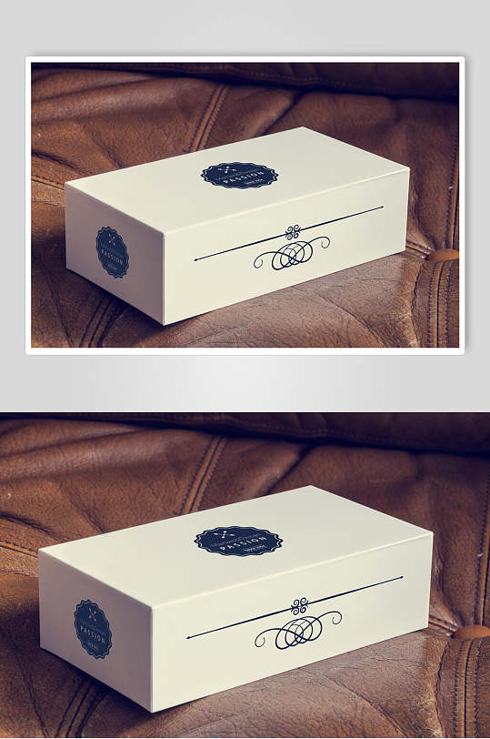 简约大气精致纸箱包装盒样机效果图