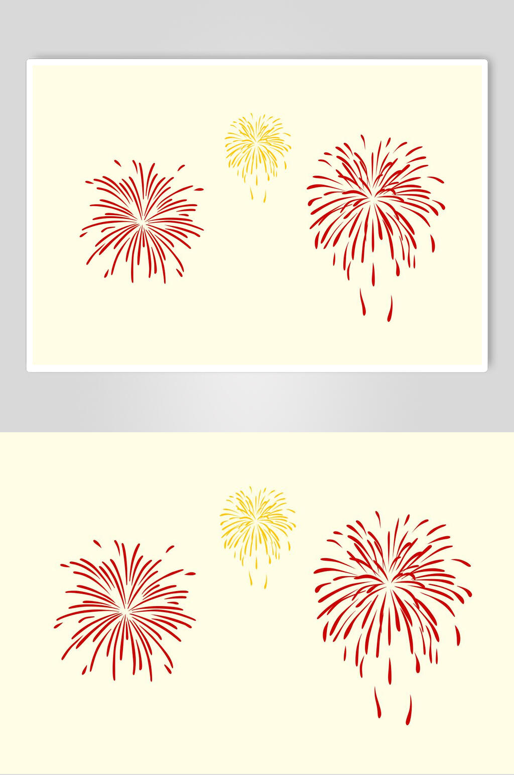 烟花中式图纹元素素材素材