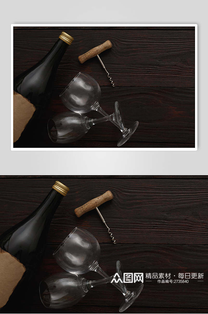 酒杯干红葡萄酒图片素材