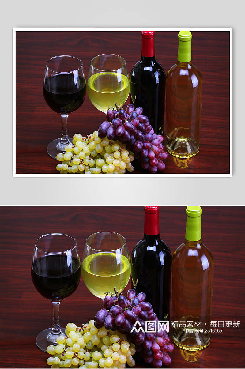 进口红酒干红葡萄酒图片素材