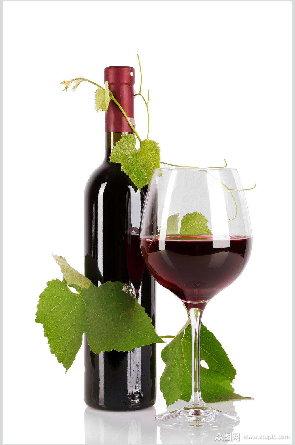 鲜香干红葡萄酒图片素材