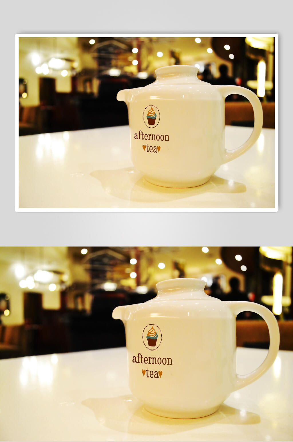 简约杯子茶壶样机素材