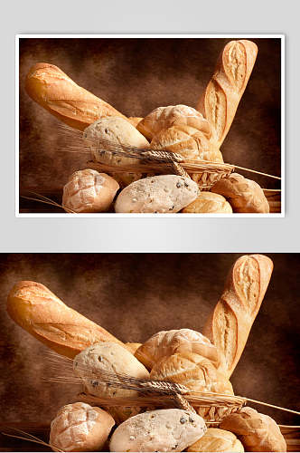 经典烤面包美食图片