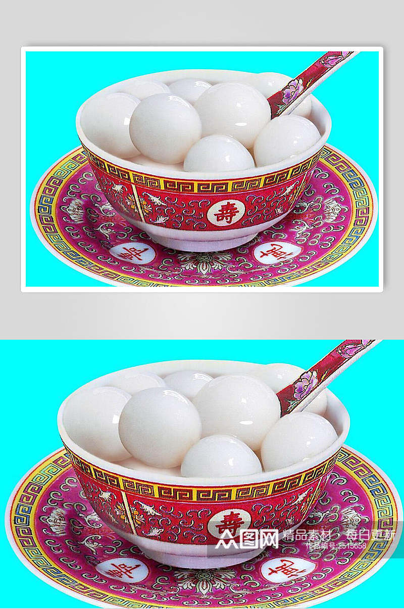中式元宵汤圆美食图片素材