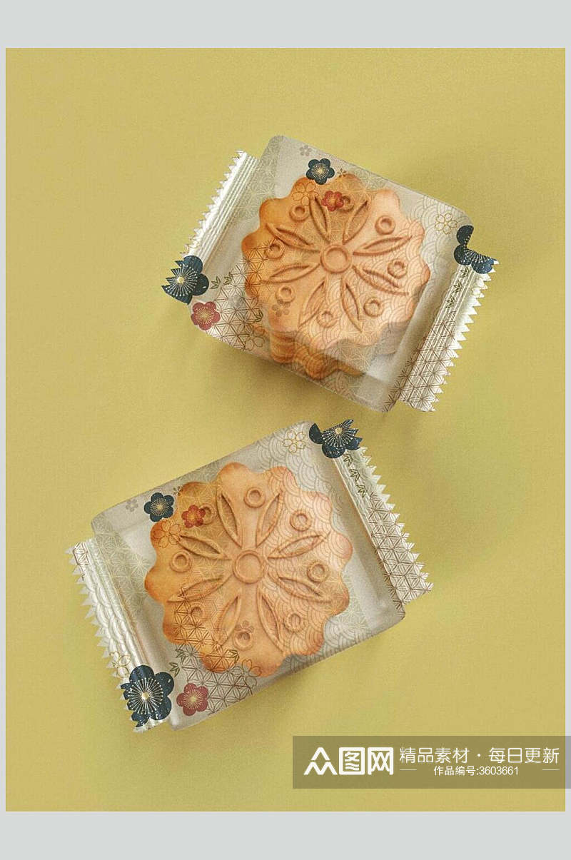 喜庆中秋节月饼包装样机素材