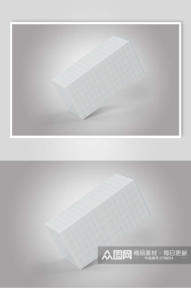 高端纸箱包装盒样机效果图素材